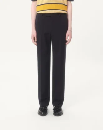 Pantalones de gabardina de lana