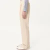 Pantalones de gabardina de lana Pantalones de gabardina de lana