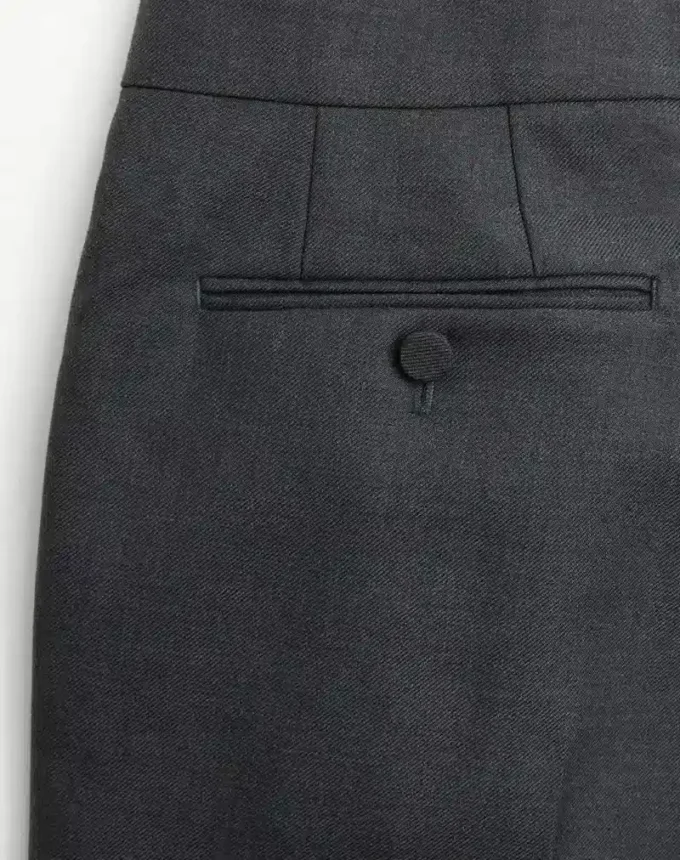 Pantalones de gabardina de lana Pantalones de gabardina de lana
