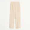 Pantalones de gabardina de lana Pantalones de gabardina de lana
