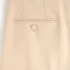 Pantalones de gabardina de lana Pantalones de gabardina de lana