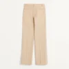 Pantalones de gabardina de lana con vueltas Pantalones de gabardina de lana con vueltas