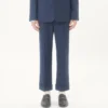 Pantalones de gabardina de lana con vueltas Pantalones de gabardina de lana con vueltas