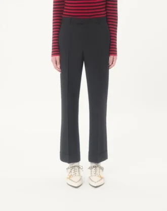 Pantalones de lana con puños de Valentino