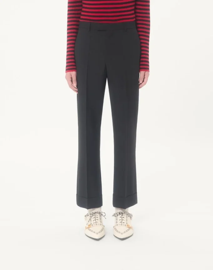 Pantalones de lana con puños de Valentino Pantalones de lana con puños de Valentino