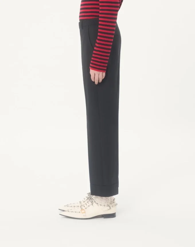 Pantalones de lana con puños de Valentino Pantalones de lana con puños de Valentino