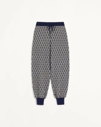 Pantalones de lana jacquard Toute La V Pantalones de lana jacquard Toute La V