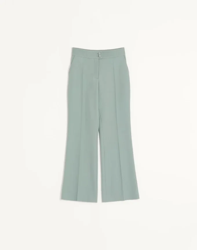Pantalones de lana ligera diagonal Pantalones de lana ligera diagonal
