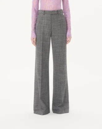 Pantalones de lana mouliné Pantalones de lana mouliné