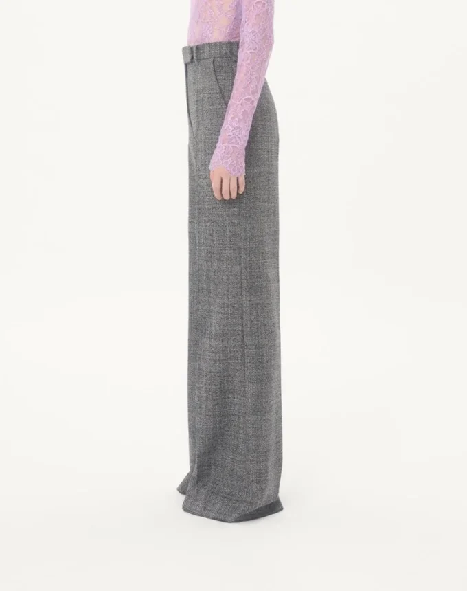 Pantalones de lana mouliné Pantalones de lana mouliné