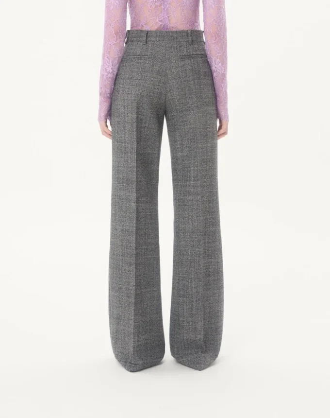 Pantalones de lana mouliné Pantalones de lana mouliné