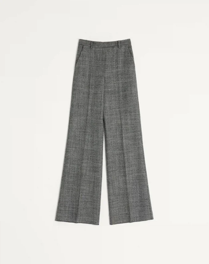 Pantalones de lana mouliné Pantalones de lana mouliné