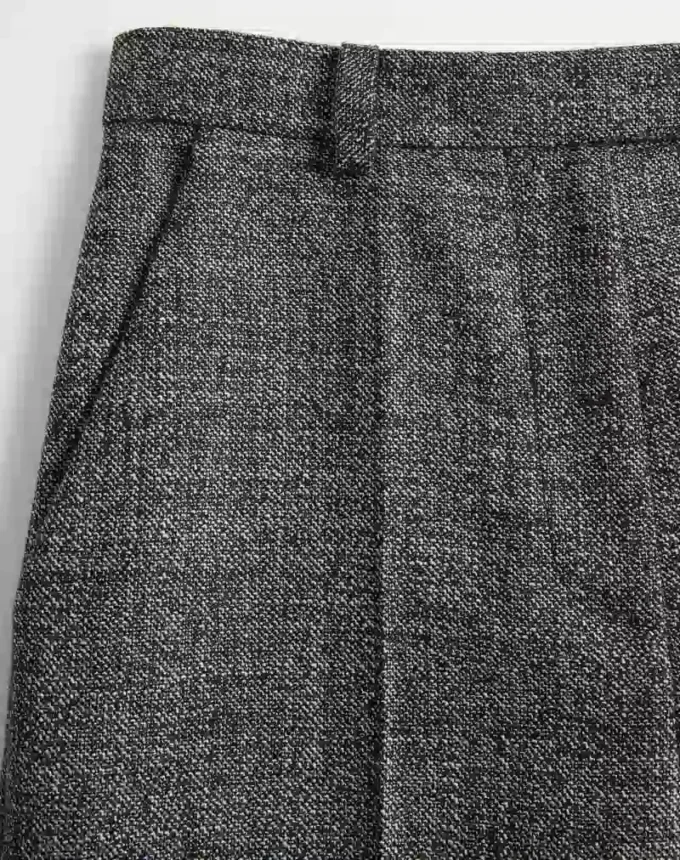 Pantalones de lana mouliné Pantalones de lana mouliné