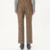 Pantalones de lana Valentino con estampado Glen Plaid y vueltas
