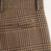 Pantalones de lana Valentino con estampado Glen Plaid y vueltas