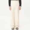 Pantalones de lona de algodón con vuelta