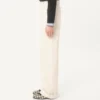Pantalones de lona de algodón con vuelta