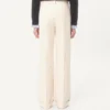 Pantalones de lona de algodón con vuelta