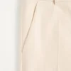 Pantalones de lona de algodón con vuelta
