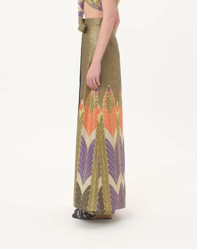 Pantalones de lurex con estampado Voyage Imaginaire Pantalones de lurex con estampado Voyage Imaginaire