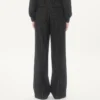 Pantalones de rayas diplomáticas de Valentino en lana y seda