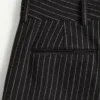 Pantalones de rayas diplomáticas de Valentino en lana y seda