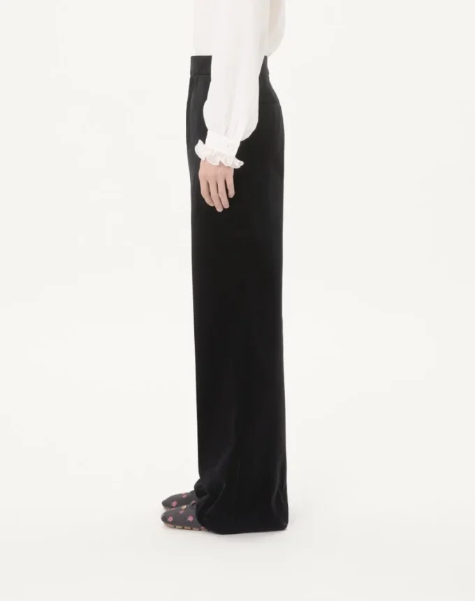 Pantalones de terciopelo de algodón Valentino