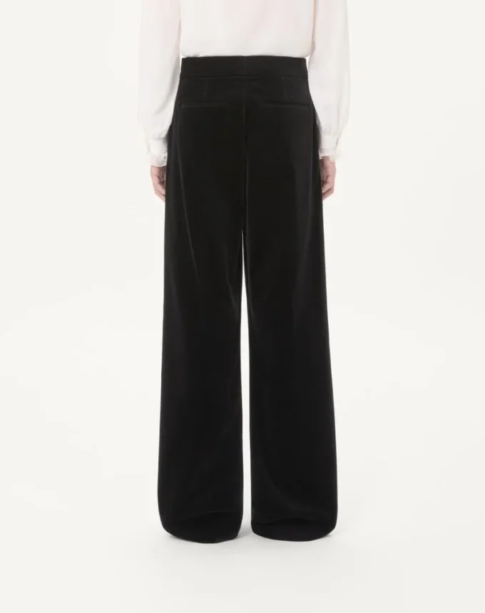 Pantalones de terciopelo de algodón Valentino