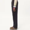 Pantalones de terciopelo de algodón y lino lavado