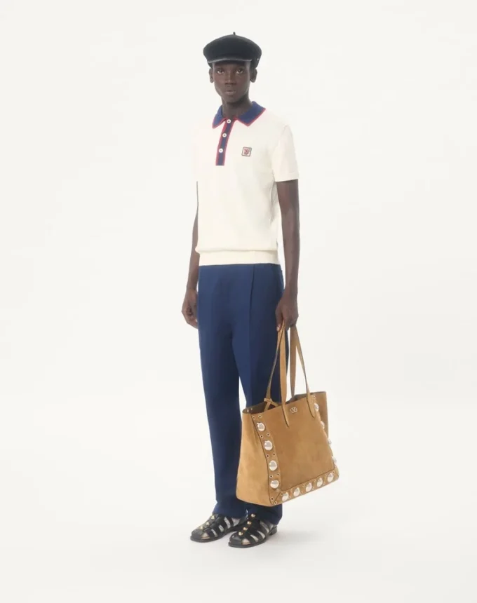 Pantalones Valentino de gabardina de algodón