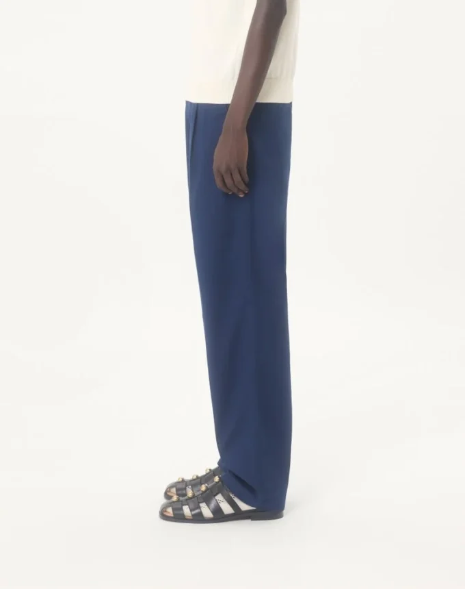 Pantalones Valentino de gabardina de algodón