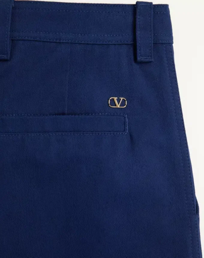 Pantalones Valentino de gabardina de algodón