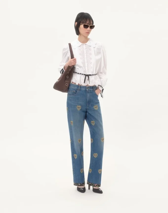Pantalones vaqueros bordados Pantalones vaqueros bordados