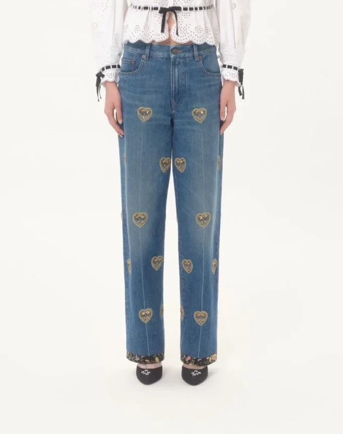 Pantalones vaqueros bordados Pantalones vaqueros bordados