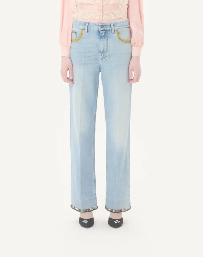 Pantalones vaqueros bordados Pantalones vaqueros bordados