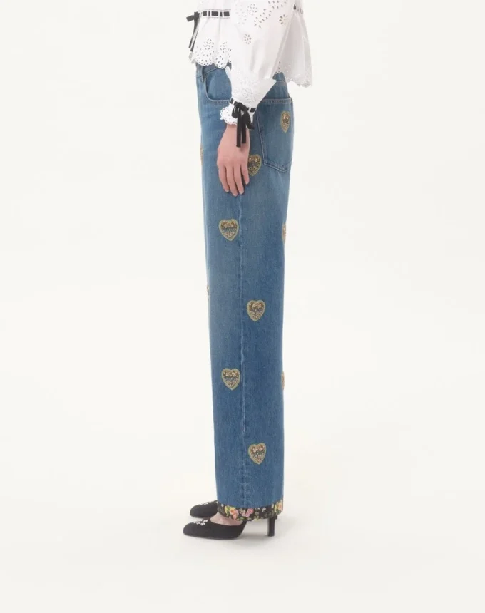 Pantalones vaqueros bordados Pantalones vaqueros bordados