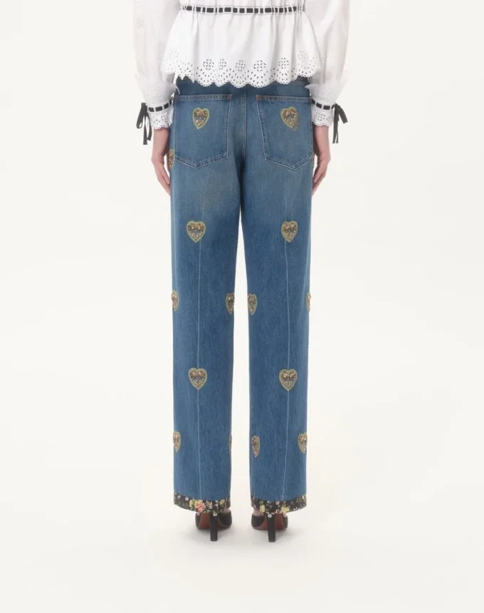 Pantalones vaqueros bordados Pantalones vaqueros bordados