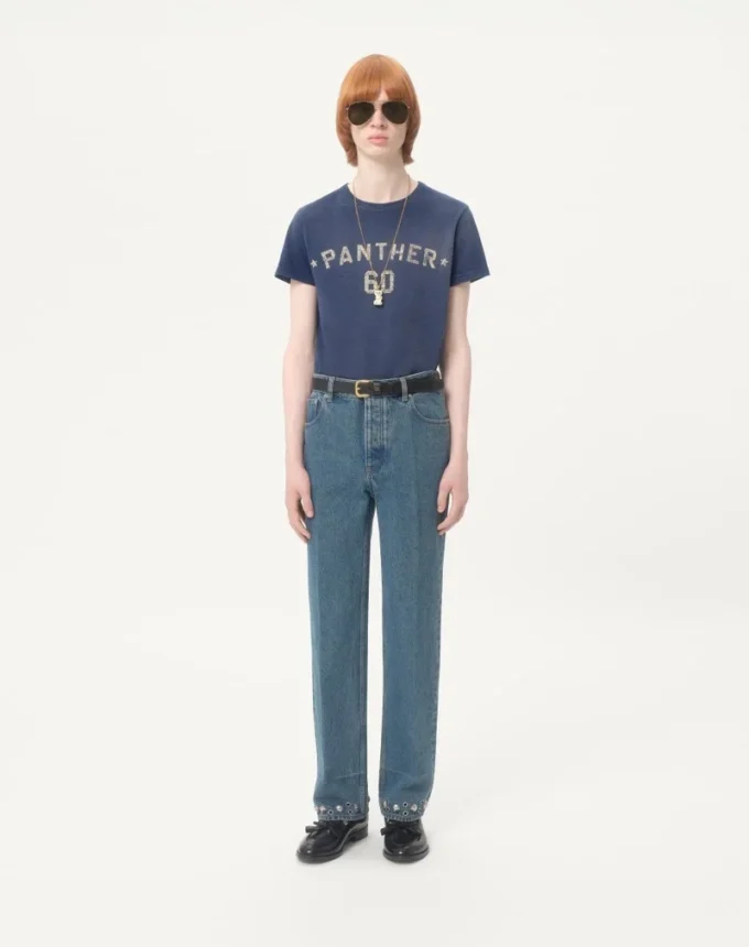 Pantalones vaqueros con cabujones