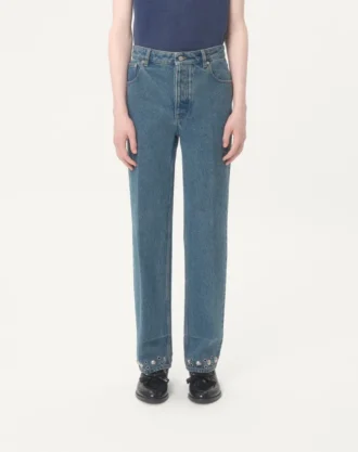 Pantalones vaqueros con cabujones