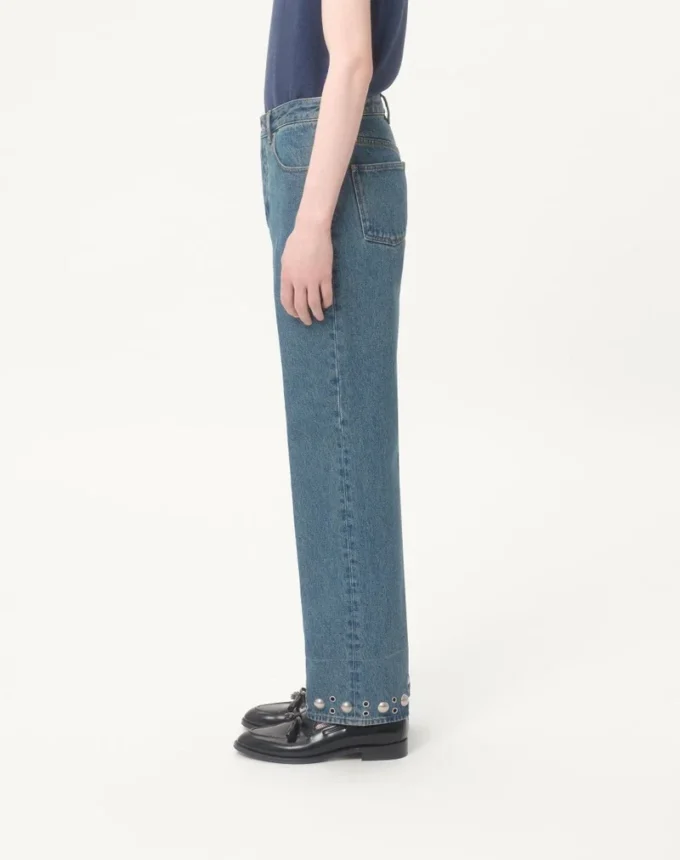 Pantalones vaqueros con cabujones