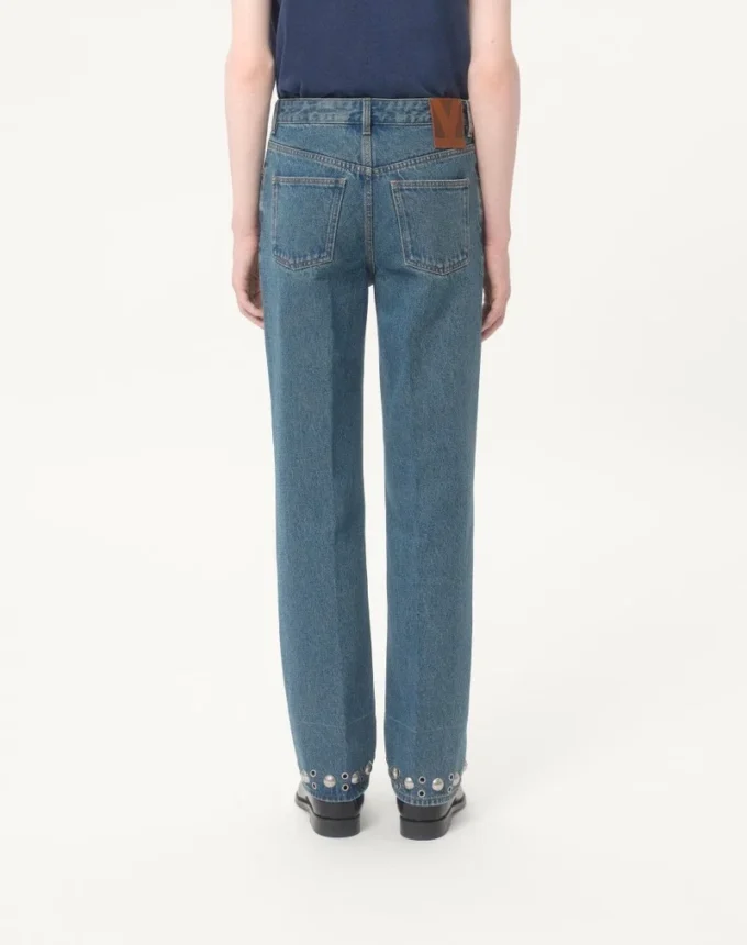 Pantalones vaqueros con cabujones