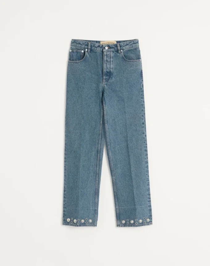 Pantalones vaqueros con cabujones
