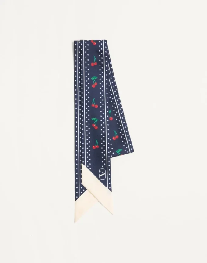 Pañuelo bandeau de seda Cherryfic