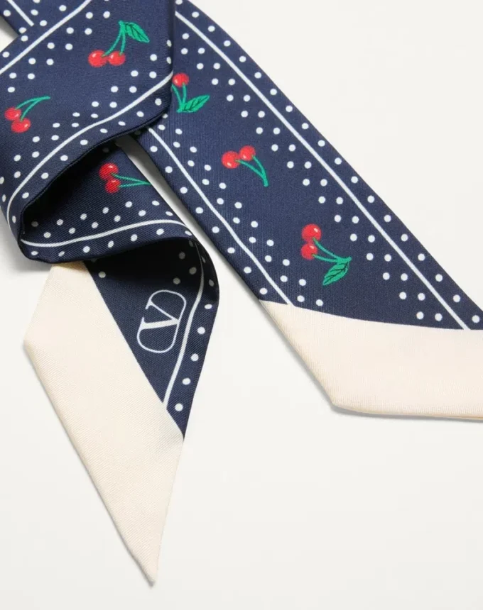 Pañuelo bandeau de seda Cherryfic
