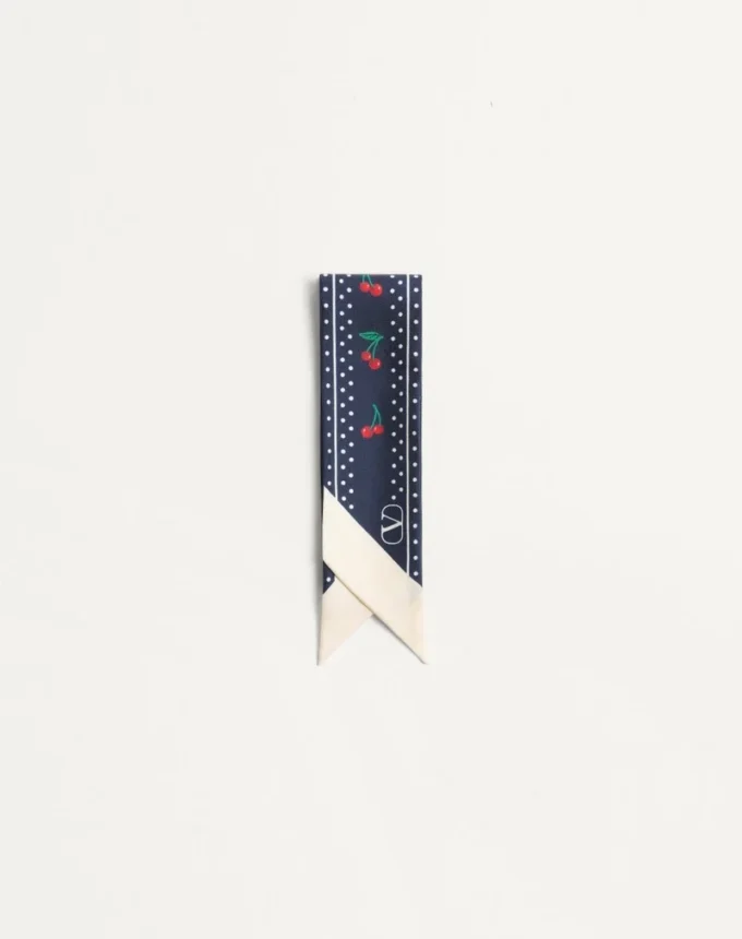 Pañuelo bandeau de seda Cherryfic