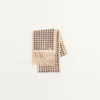 Pañuelo bandeau de seda con flecos