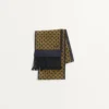 Pañuelo bandeau de seda con flecos