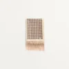 Pañuelo bandeau de seda con flecos