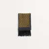 Pañuelo bandeau de seda con flecos