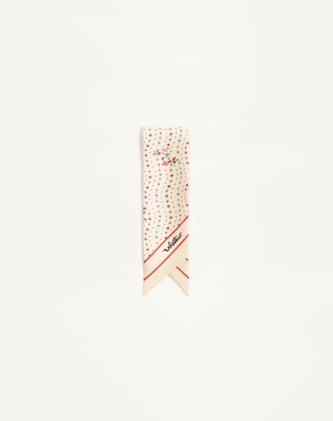 Pañuelo bandeau de seda Papier Floreal